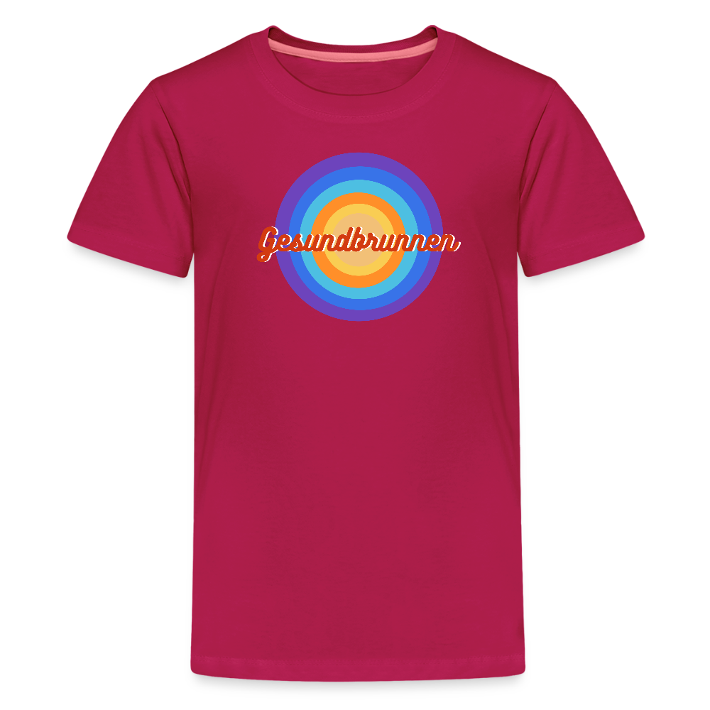 Gesundbrunnen Retro - Teenager Premium T-Shirt - dunkles Pink