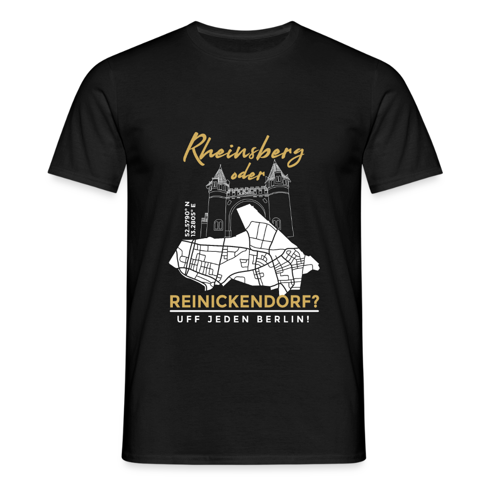 Rheinsberg Oder Reinickendorf - Männer Premium T-Shirt - Schwarz