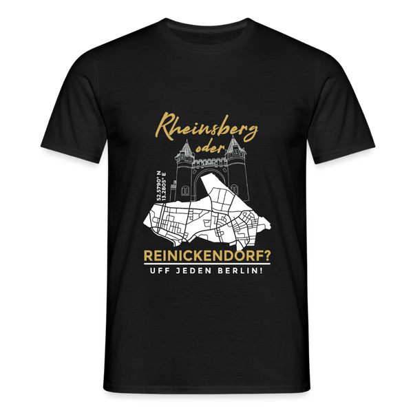 Rheinsberg Oder Reinickendorf - Männer Premium T-Shirt - Schwarz