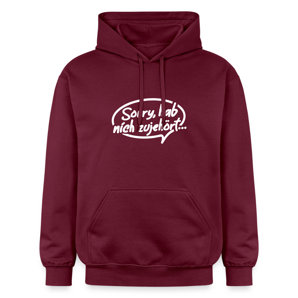 sorry, hab nich zujehört... - Hoodie - Maroon
