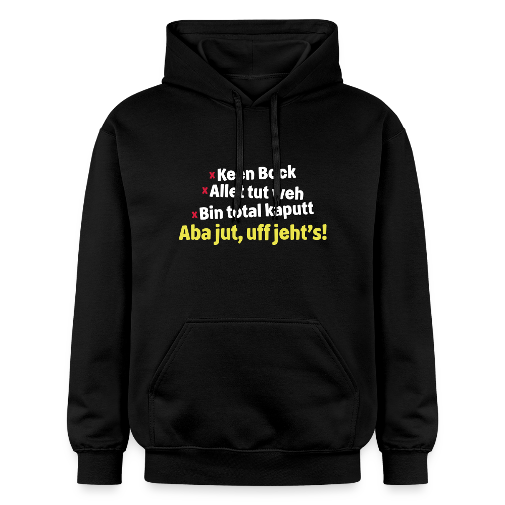 aba jut, uff jeht's! - Hoodie - Schwarz