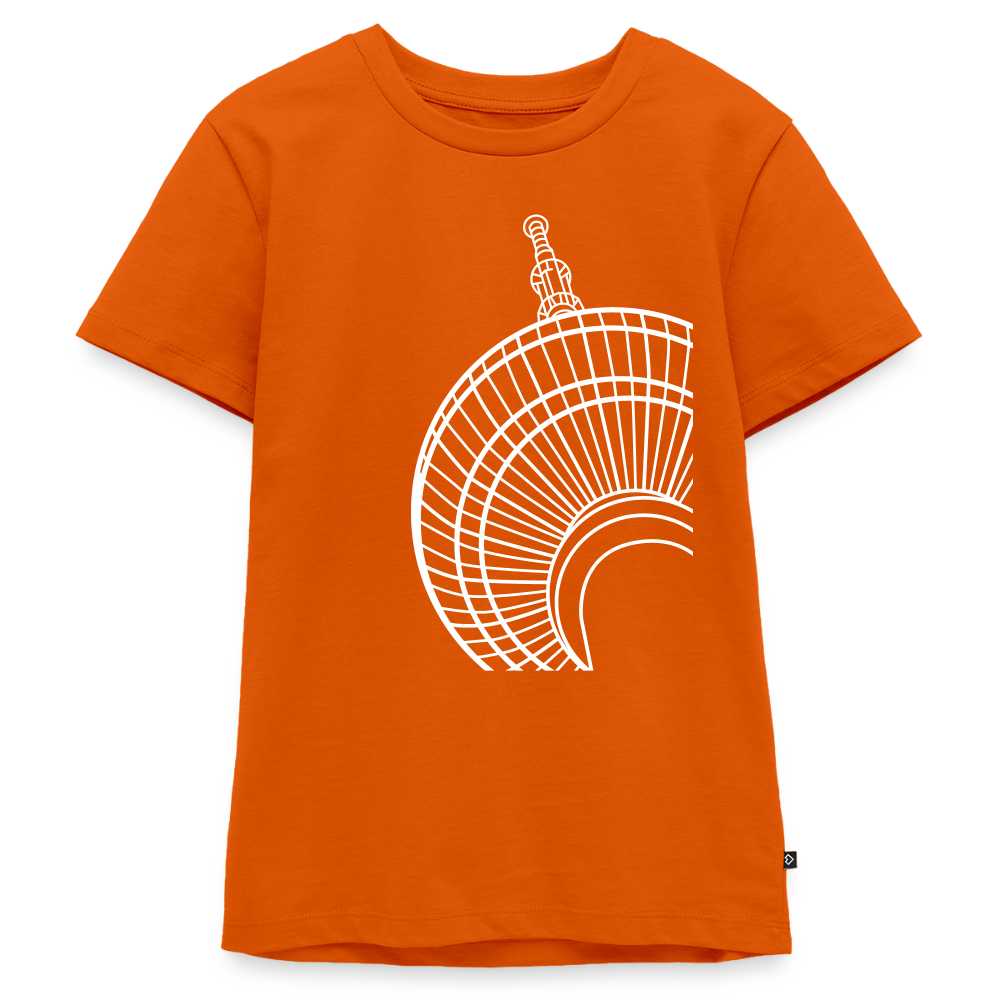 Der Turm von unten - weiß - Teenager Premium T-Shirt - Orange 
