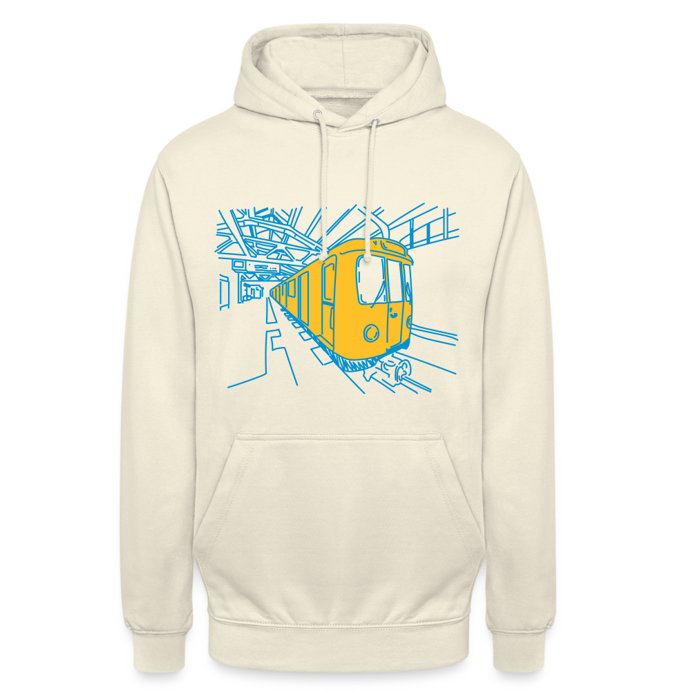 U-Bahn in Linien - Unisex Hoodie - Vanille-Milchshake