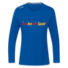 Ick bin dit Spiel! - Frauen Sport Langarmshirt - Royalblau