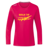Berlin THF - Frauen Sport Langarmshirt - dunkles Pink