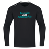 Muckis statt Schnuckis - Männer Sport Langamshirt - Schwarz
