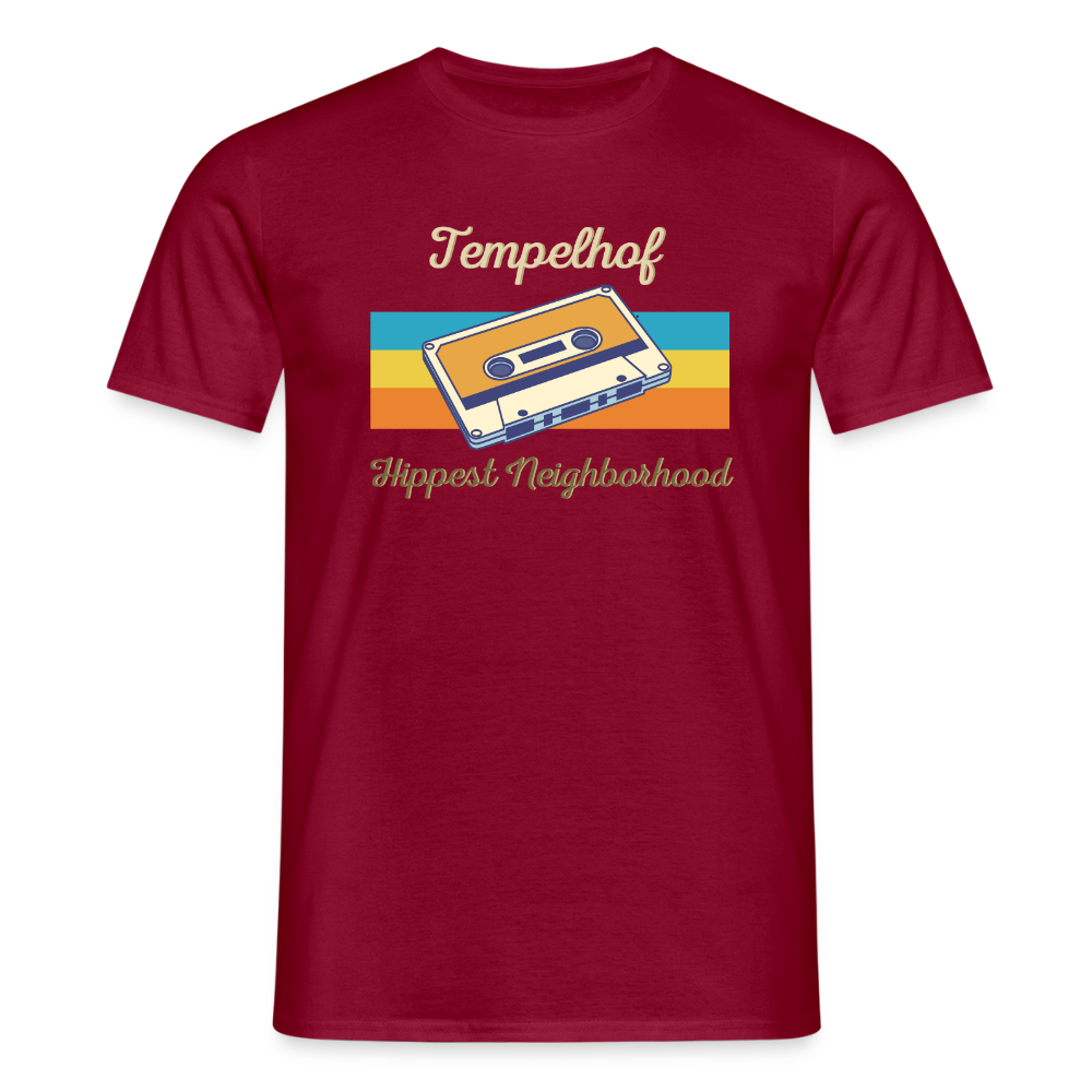 Tempelhof Hippest Neighborhood - Männer Premium T-Shirt - Ziegelrot
