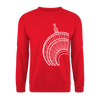 Der Turm von unten - weiß - Unisex Pullover - Rot