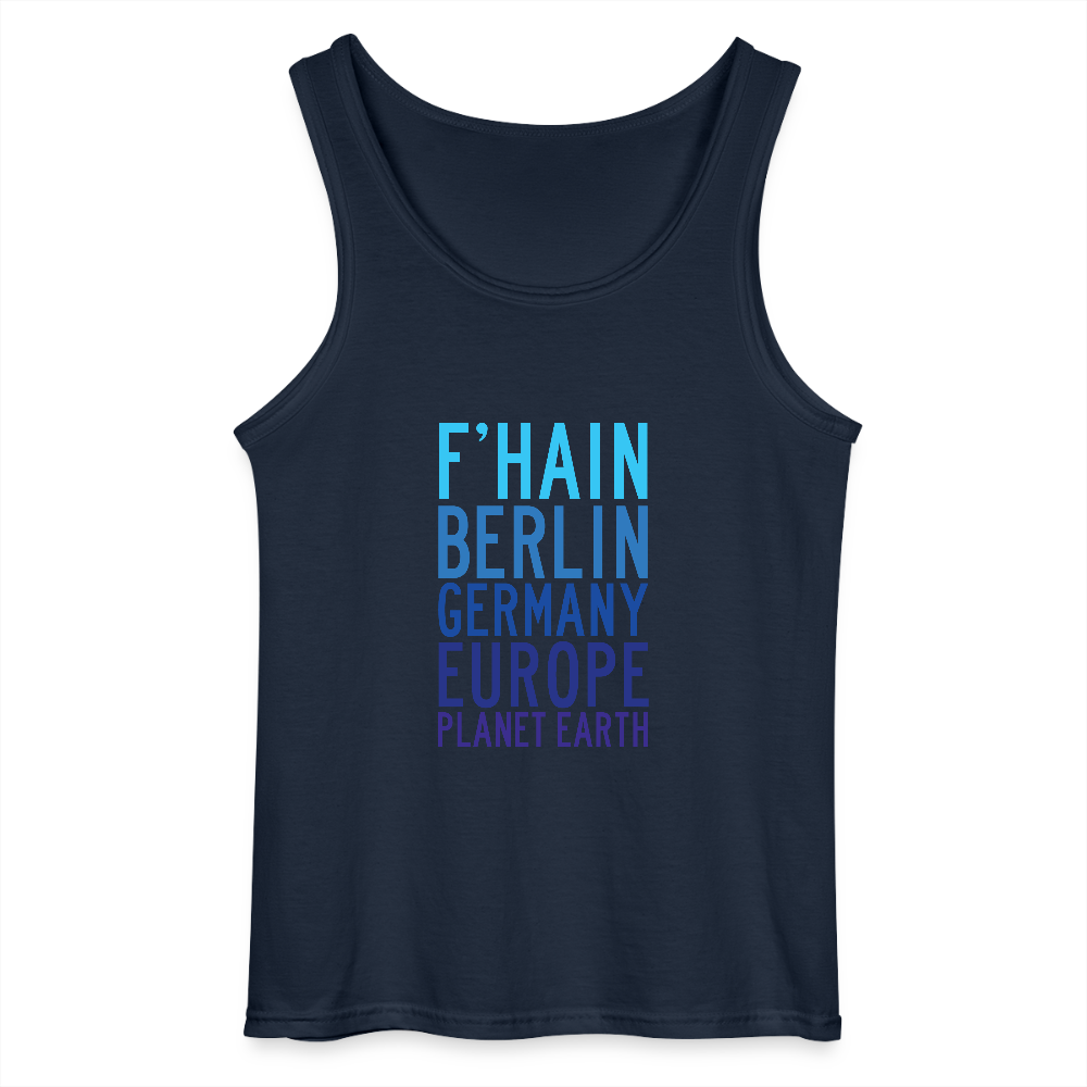 F'hain - Planet Earth - Männer Tank Top - Navy