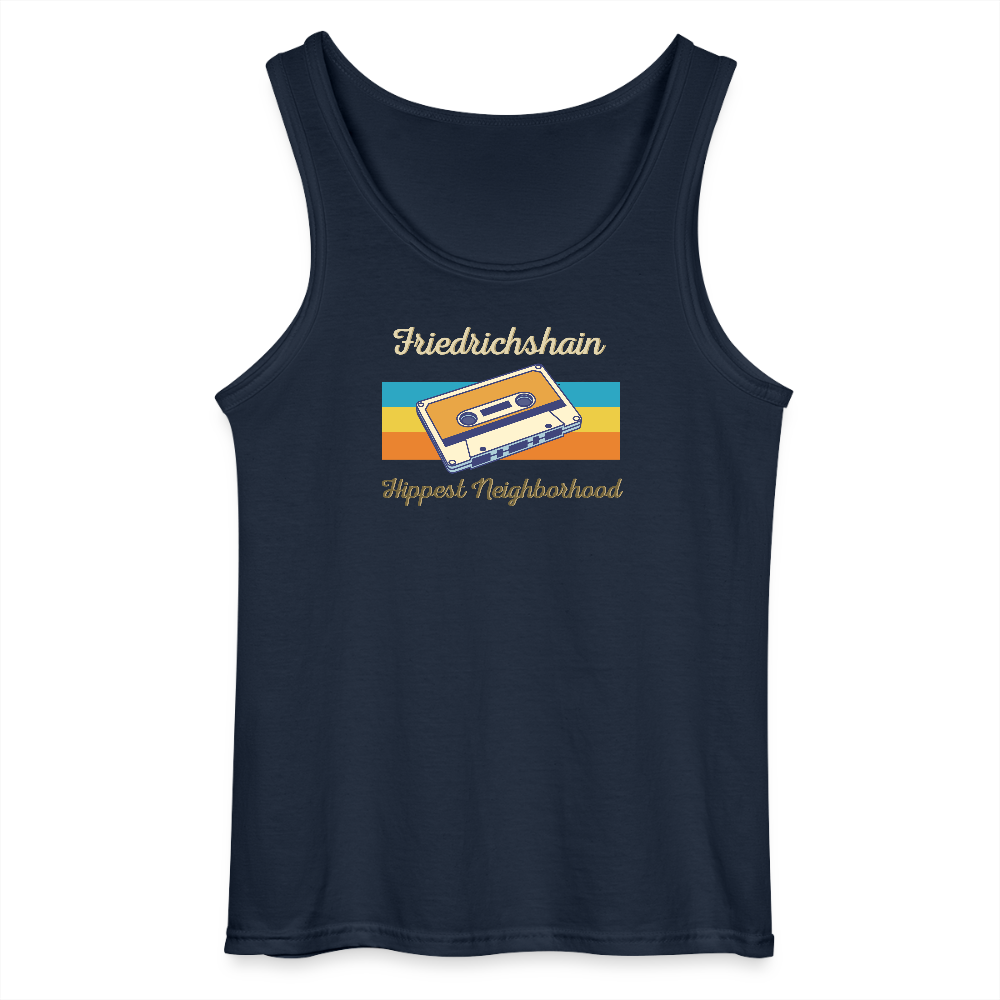 Friedrichshain Hippest Neighborhood - Männer Tank Top - Navy