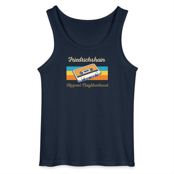Friedrichshain Hippest Neighborhood - Männer Tank Top - Navy