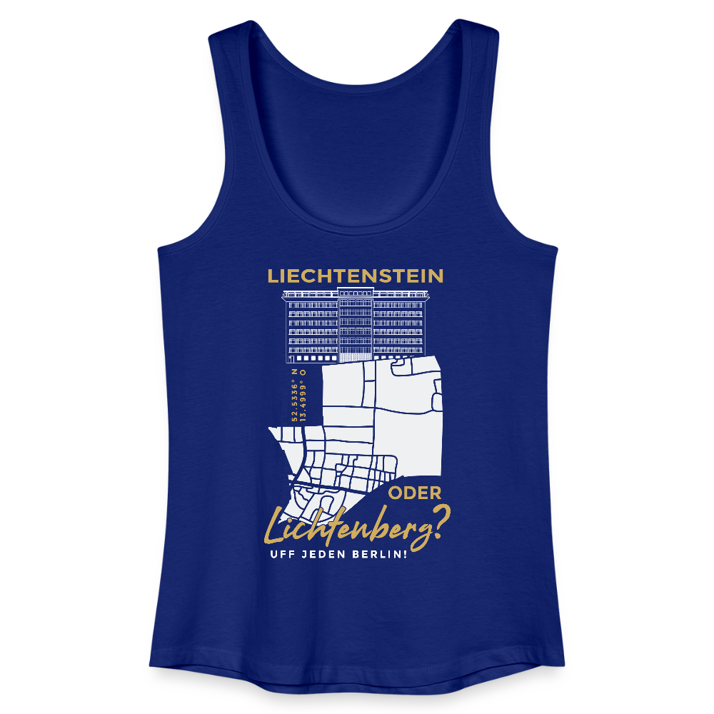 Liechtenstein oder Lichtenberg - Frauen Bio Tank Top - Königsblau