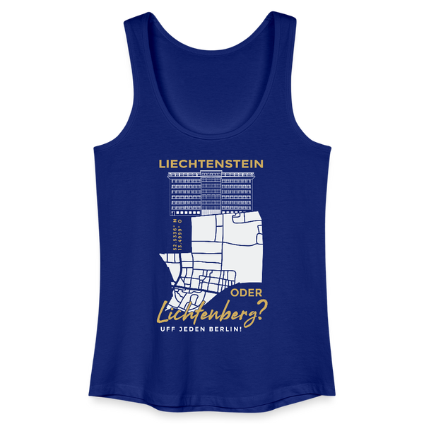 Liechtenstein oder Lichtenberg - Frauen Bio Tank Top - Königsblau