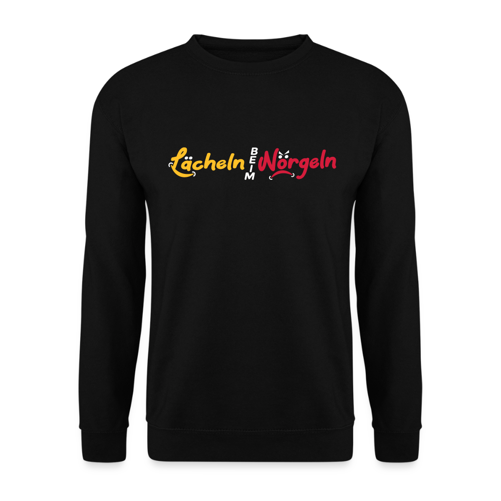 Lächeln beim Nörgeln - Unisex Pullover - Schwarz