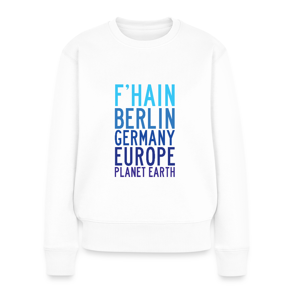 F'hain - Planet Earth - Frauen Premium Pullover - Weiß