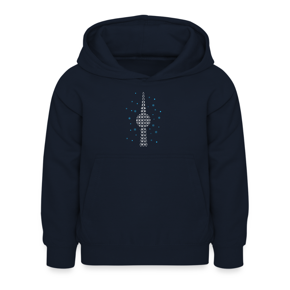 Fernsehchristbaum - Kinder Hoodie - Navy