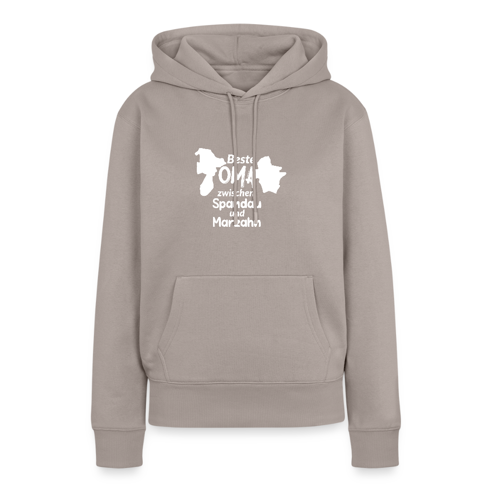 Beste Oma - Frauen Premium Hoodie - Taupe