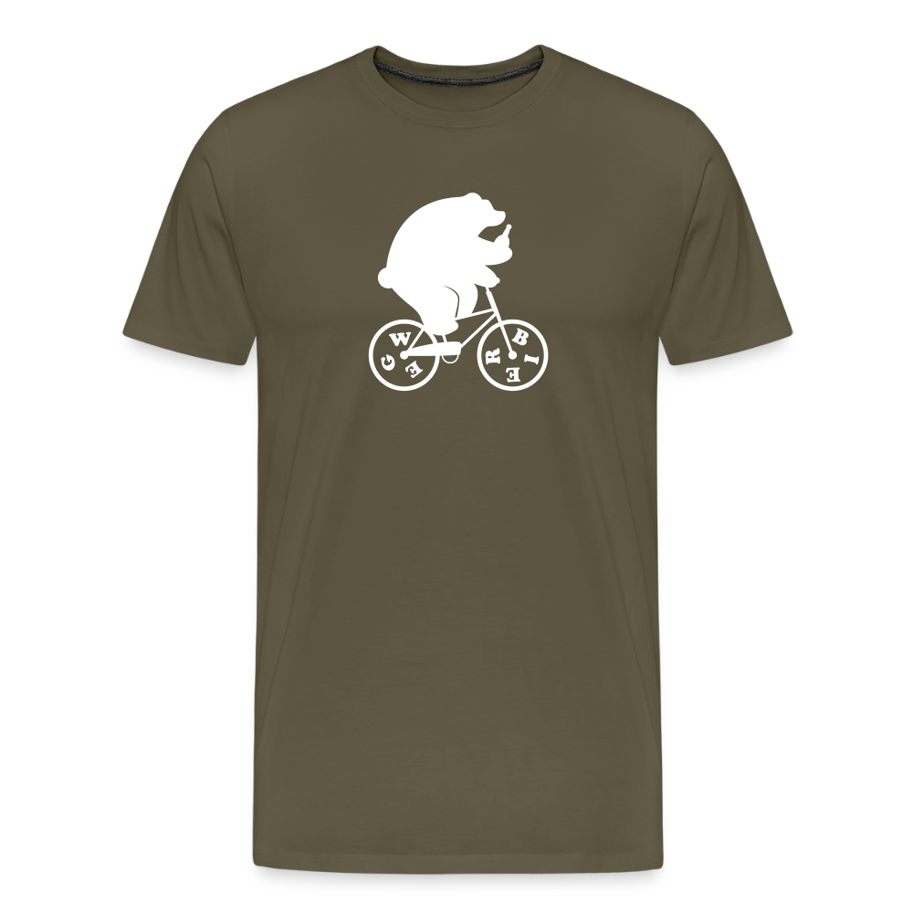 Wegbier Berlin - Männer Premium T-Shirt - Khaki