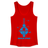 Berlin Stars - Blau - Frauen Bio Tank Top - Rot