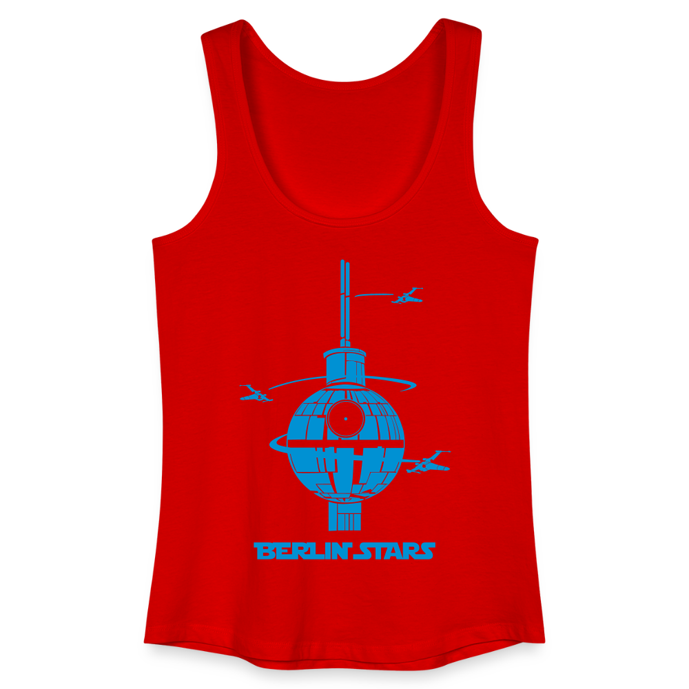 Berlin Stars - Blau - Frauen Bio Tank Top - Rot