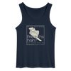 Friesland oder Friedrichshain - Männer Tank Top - Navy