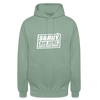 Sorry, ick bin spät. Hatte keen Bock. - Unisex Hoodie - Graugrün