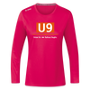 U9 - Frauen Sport Langarmshirt - dunkles Pink