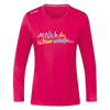 Echt jetzt? Nich du schon wieda... - Frauen Sport Langarmshirt - dunkles Pink
