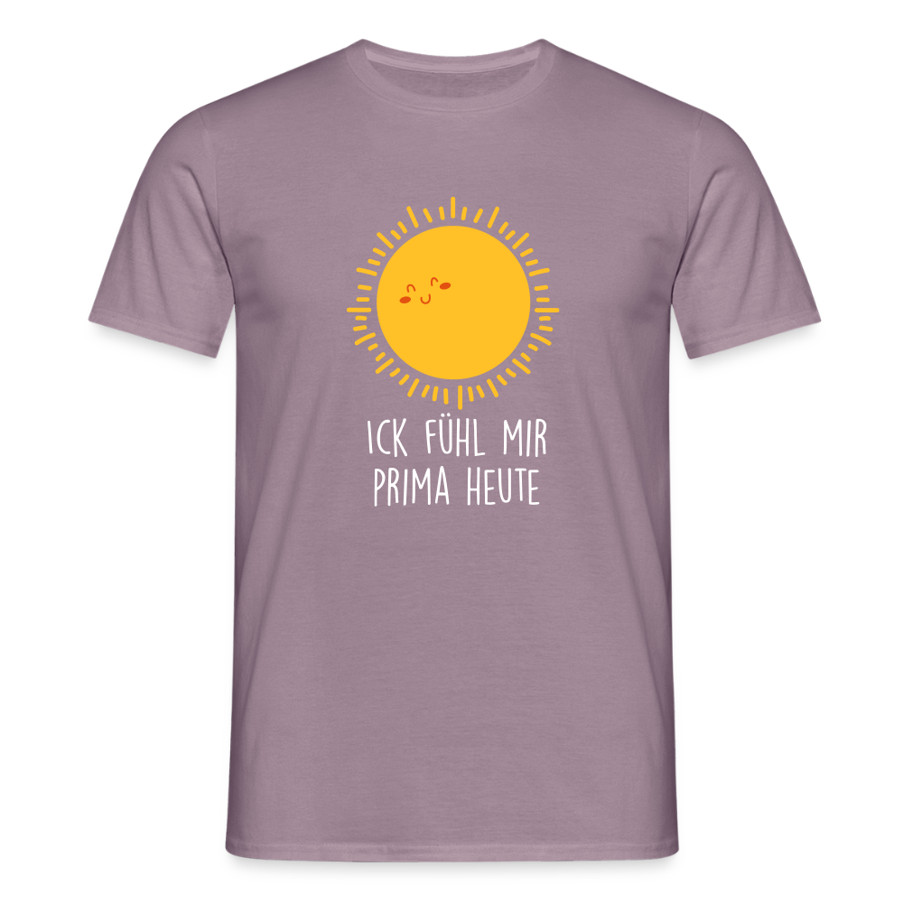 Ick fühl mir prima - Männer Premium T-Shirt - Lilagrau