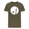 Hund am Fernsehturm - Männer Premium T-Shirt - Khaki