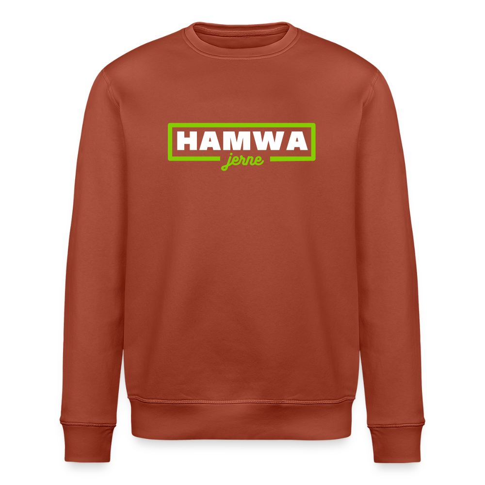 hamwa - Unisex Bio Sweatshirt - Terrakotta