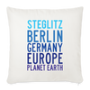Steglitz Planet Earth - Sofakissen mit Füllung (45 x 45 cm) - Naturweiß