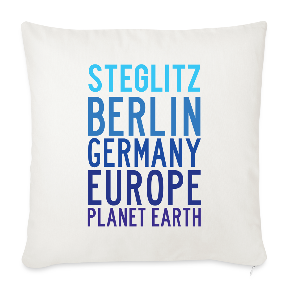 Steglitz Planet Earth - Sofakissen mit Füllung (45 x 45 cm) - Naturweiß