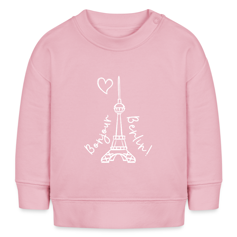 Eiffelturm in Berlin Bonjour - Baby Bio Pullover - Hellrosa