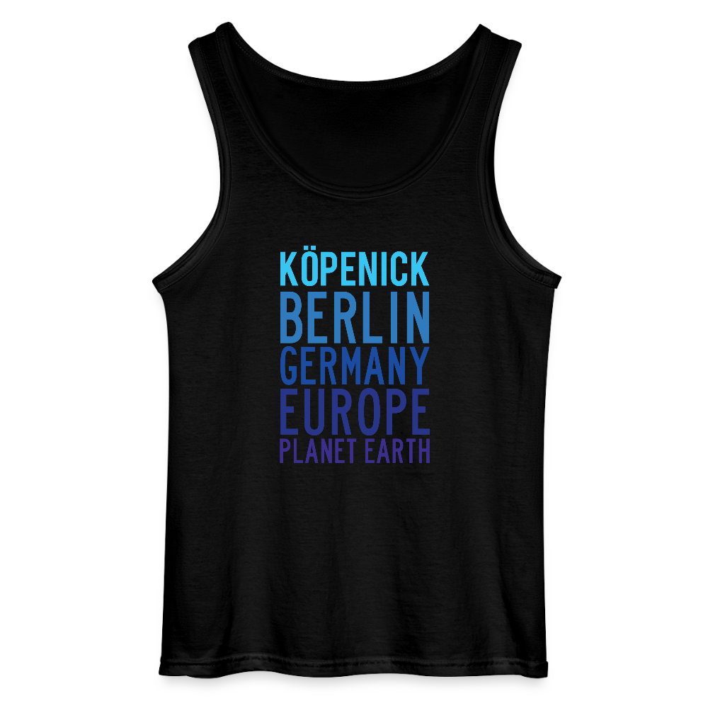 Köpenick Planet Earth - Männer Tank Top - Schwarz