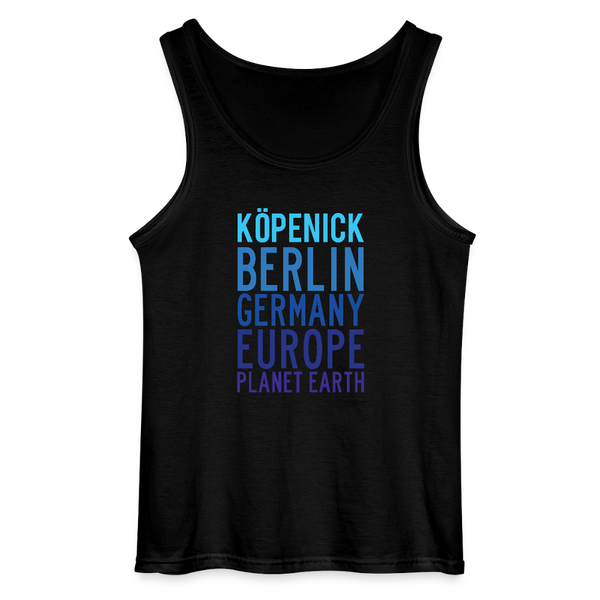 Köpenick Planet Earth - Männer Tank Top - Schwarz