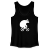 Fahrradbär - Frauen Bio Tank Top - Schwarz