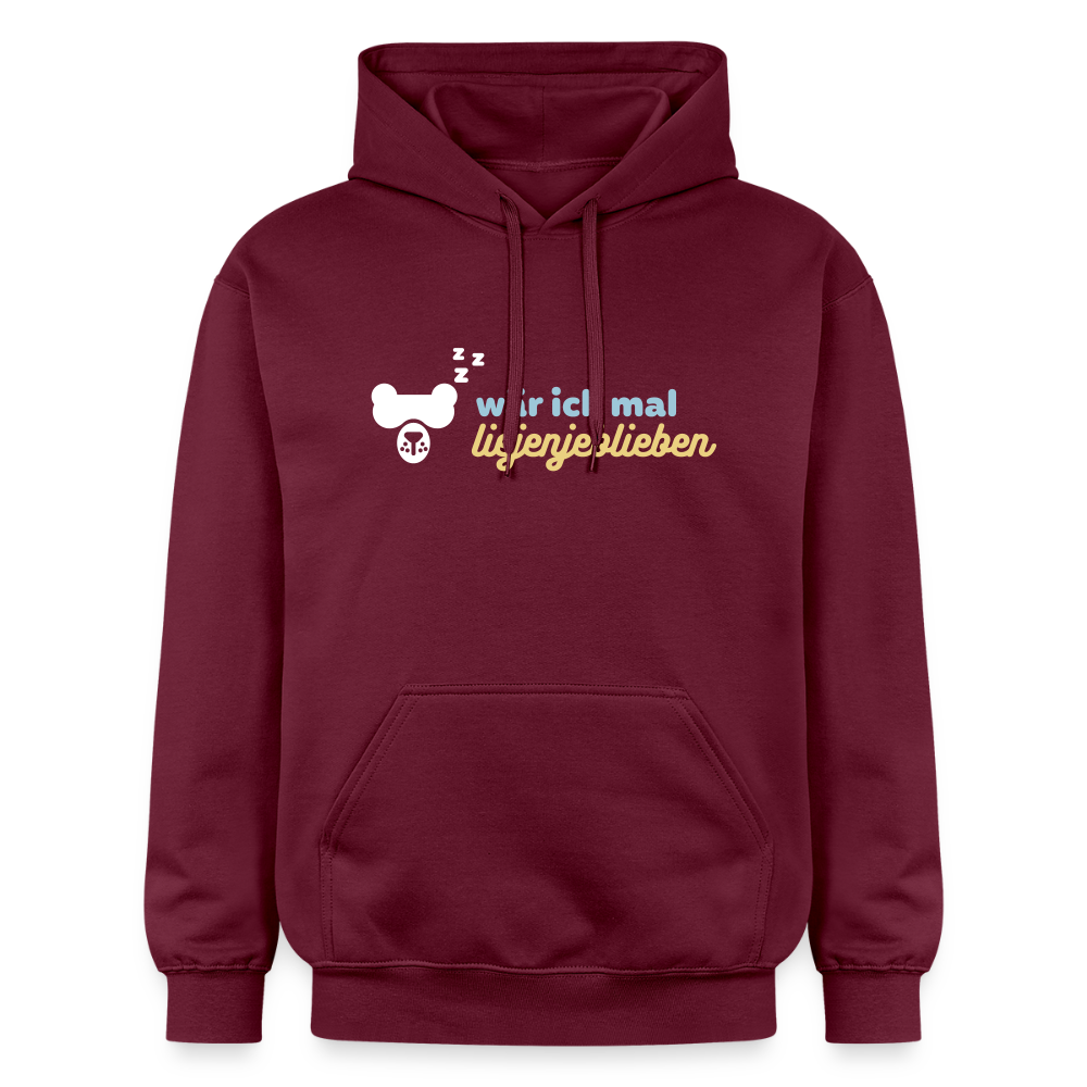 wär ick mal liejenjeblieben - Hoodie - Maroon
