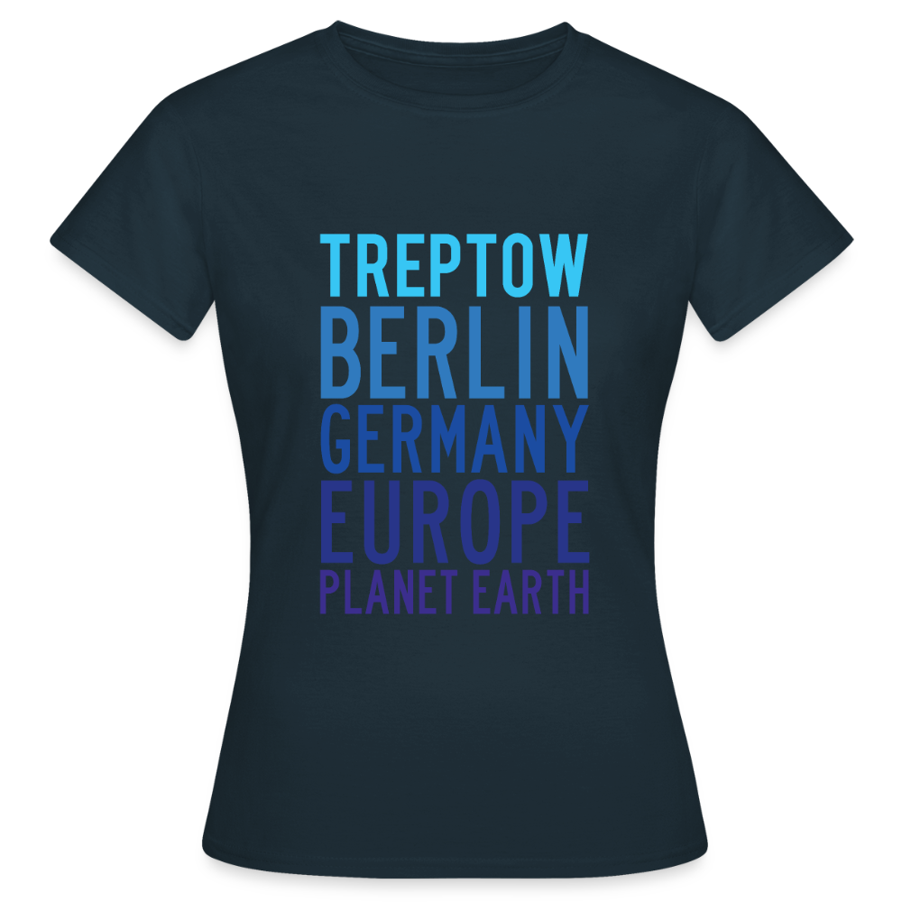 Treptow Planet Earth - Frauen Premium T-Shirt - Navy
