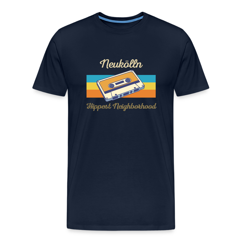 Hippes Neukölln - Männer Premium T-Shirt - Navy