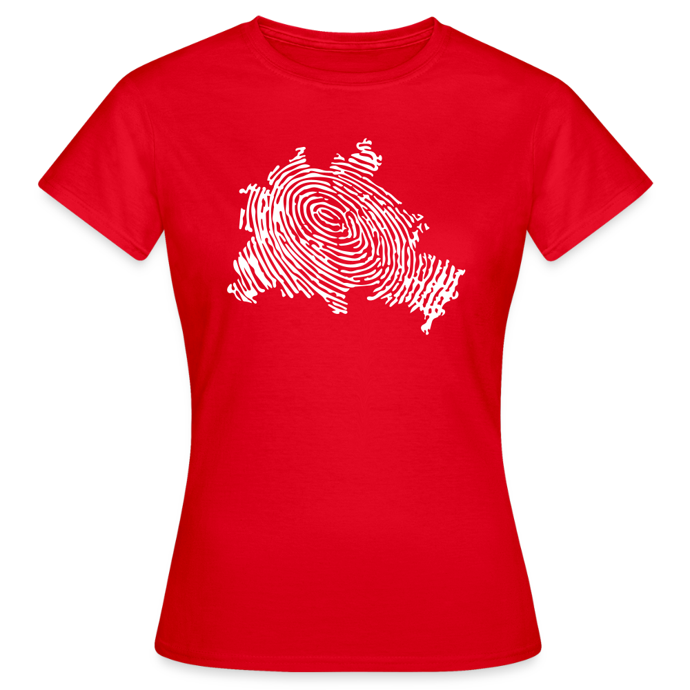 Berliner Finger - Frauen Premium T-Shirt - Rot