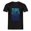 Tegel Planet Earth - Männer Premium T-Shirt - Schwarz