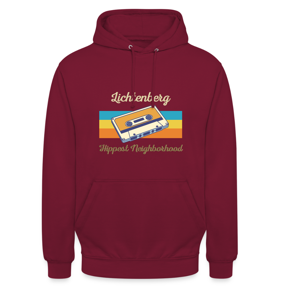 Lichtenberg Hippest Neighborhood - Unisex Hoodie - Bordeaux