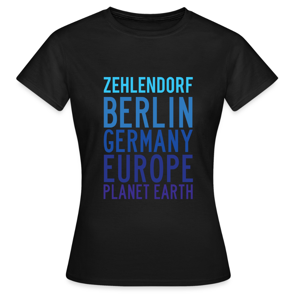Zehlendorf Planet Earth - Frauen Premium T-Shirt - Schwarz