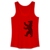 Berliner Bär im Netz - schwarz - Frauen Bio Tank Top - Rot