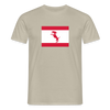 Berliner Flagge mit Hund - Männer Premium T-Shirt - Sandbeige