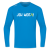 Jeh Weita! - Männer Sport Langamshirt - Saphirblau