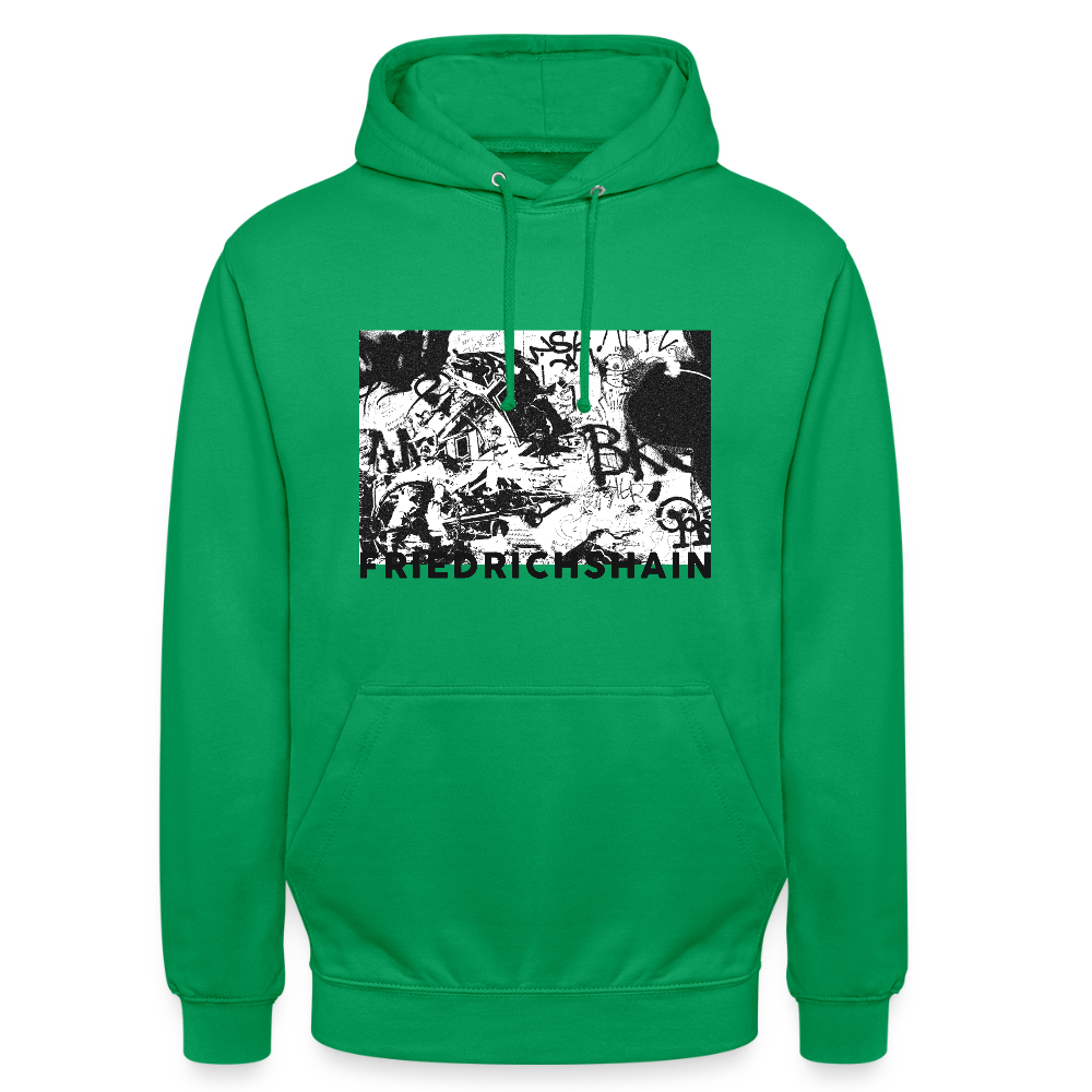 Friedrichshain Graffiti - Unisex Hoodie - Kelly Green