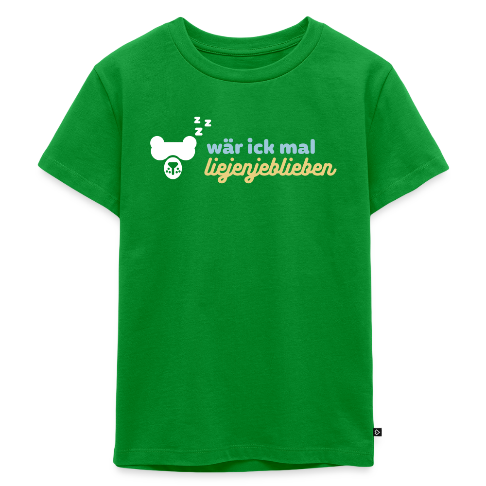 wär ick mal liejenjeblieben - Kinder Premium T-Shirt - Grün