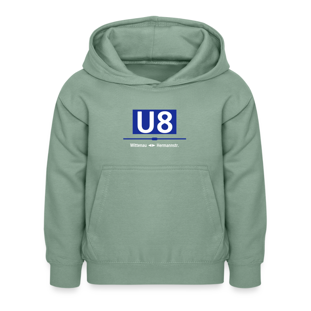 U8 - Kinder Hoodie - Graugrün